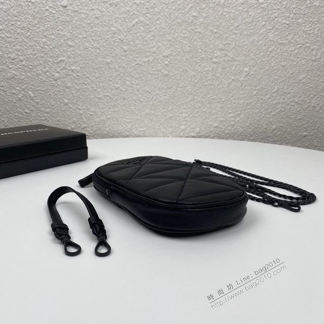 prada女包 普拉達專櫃新款斜挎包 1DH030 Prada黑色手機包  pyd2227